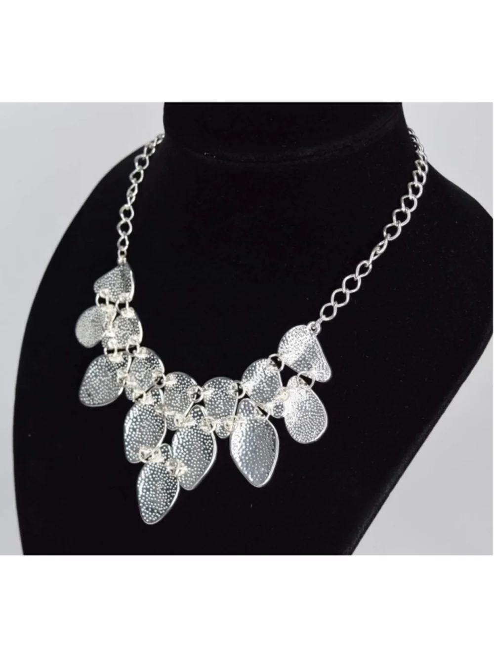 INC International Concepts Hammered Bib Statement Necklace